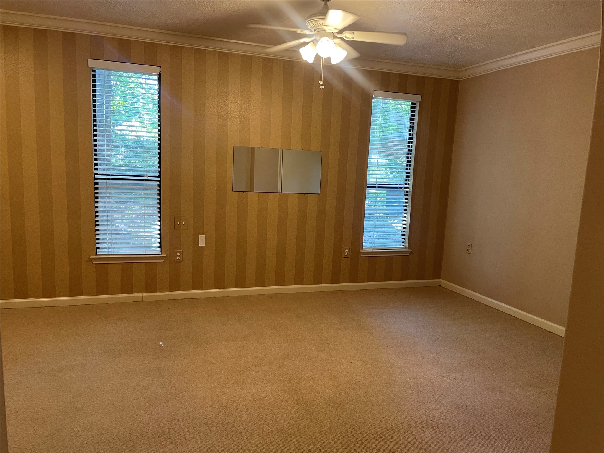 302 Somerset Conroe, TX 77316 - Photo 11 of 22 an empty room with windows and fan