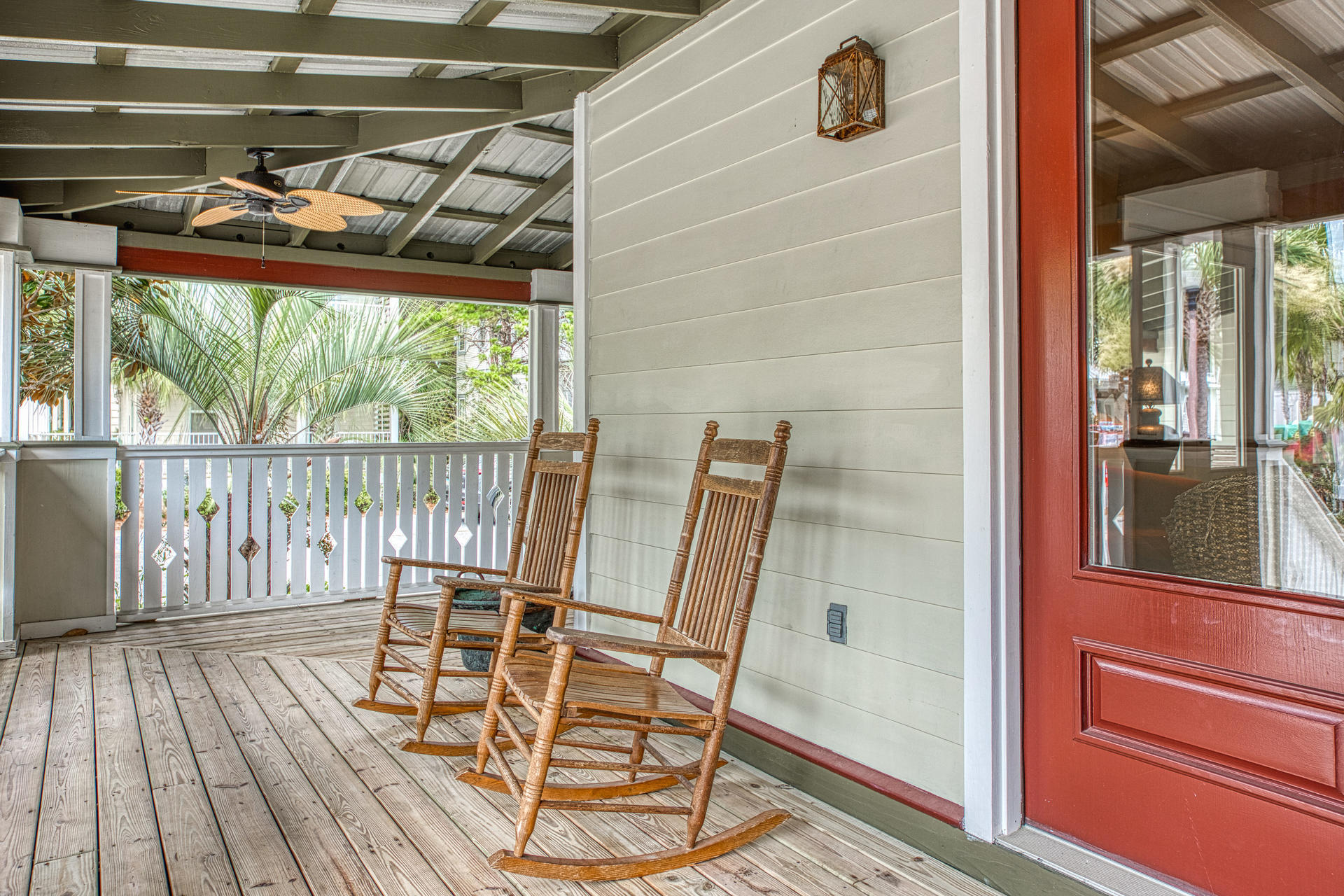 55 Beach Bike Way Seacrest, FL 32461 - Photo 6 of 43 a view of a balcony with chairs and wooden floor