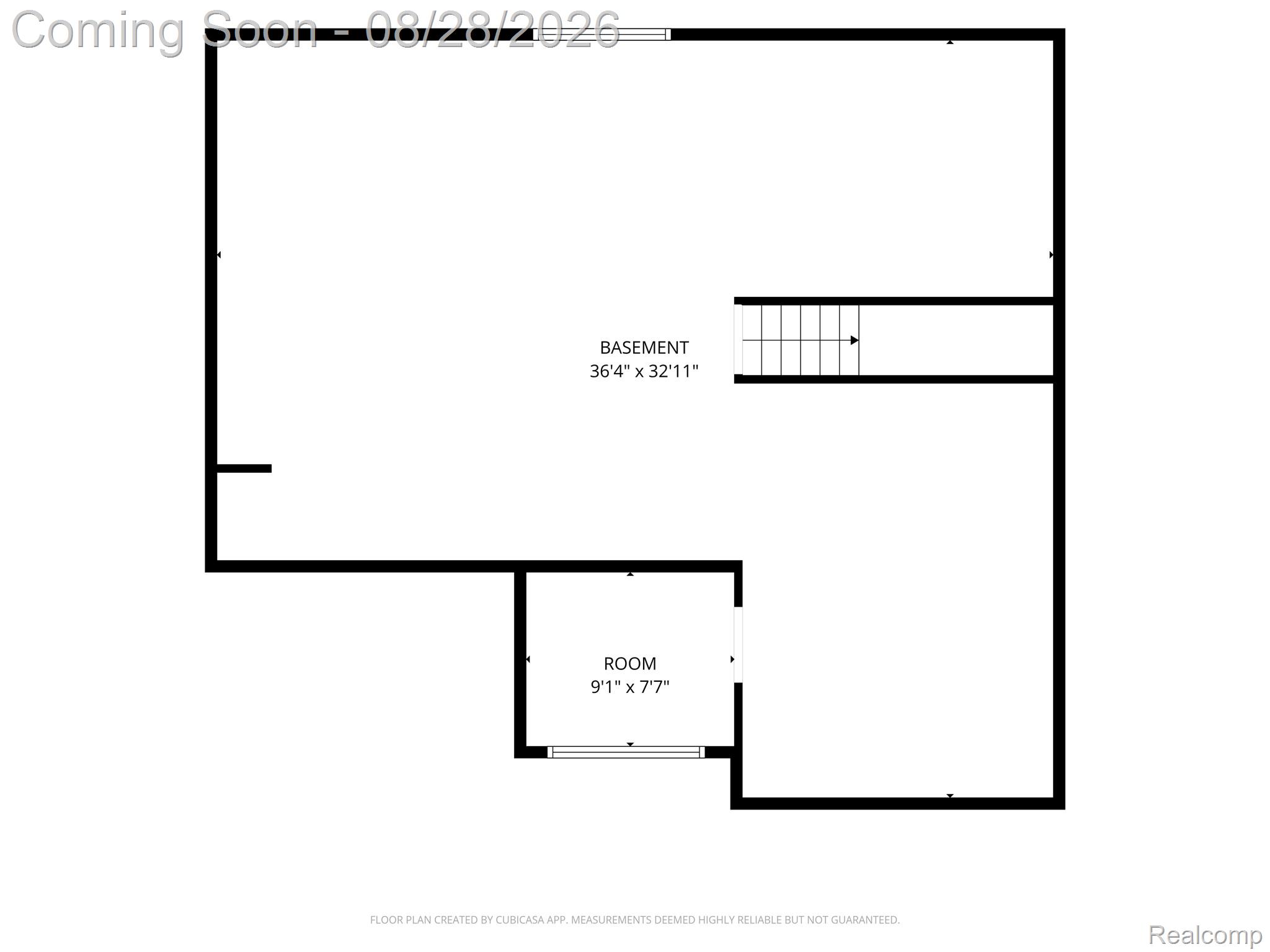 4444 Samoset Road Royal Oak, MI 48073 - Photo 35 of 35 Floor plan - Measurements are reliable, but not guaranteed.