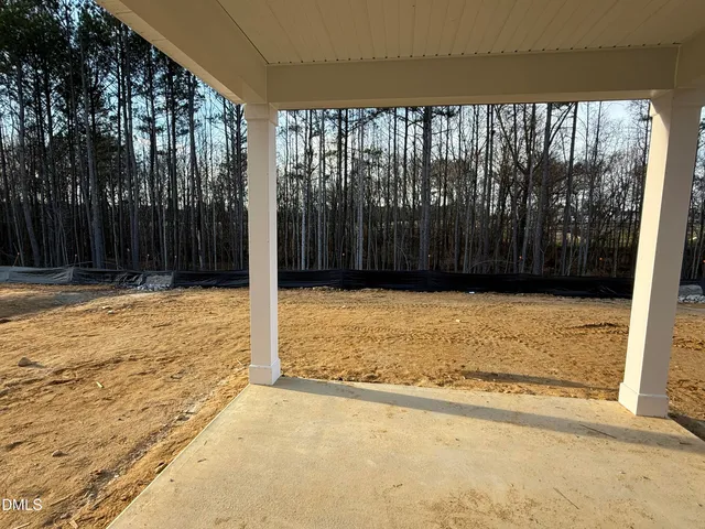 a view of wooden fence