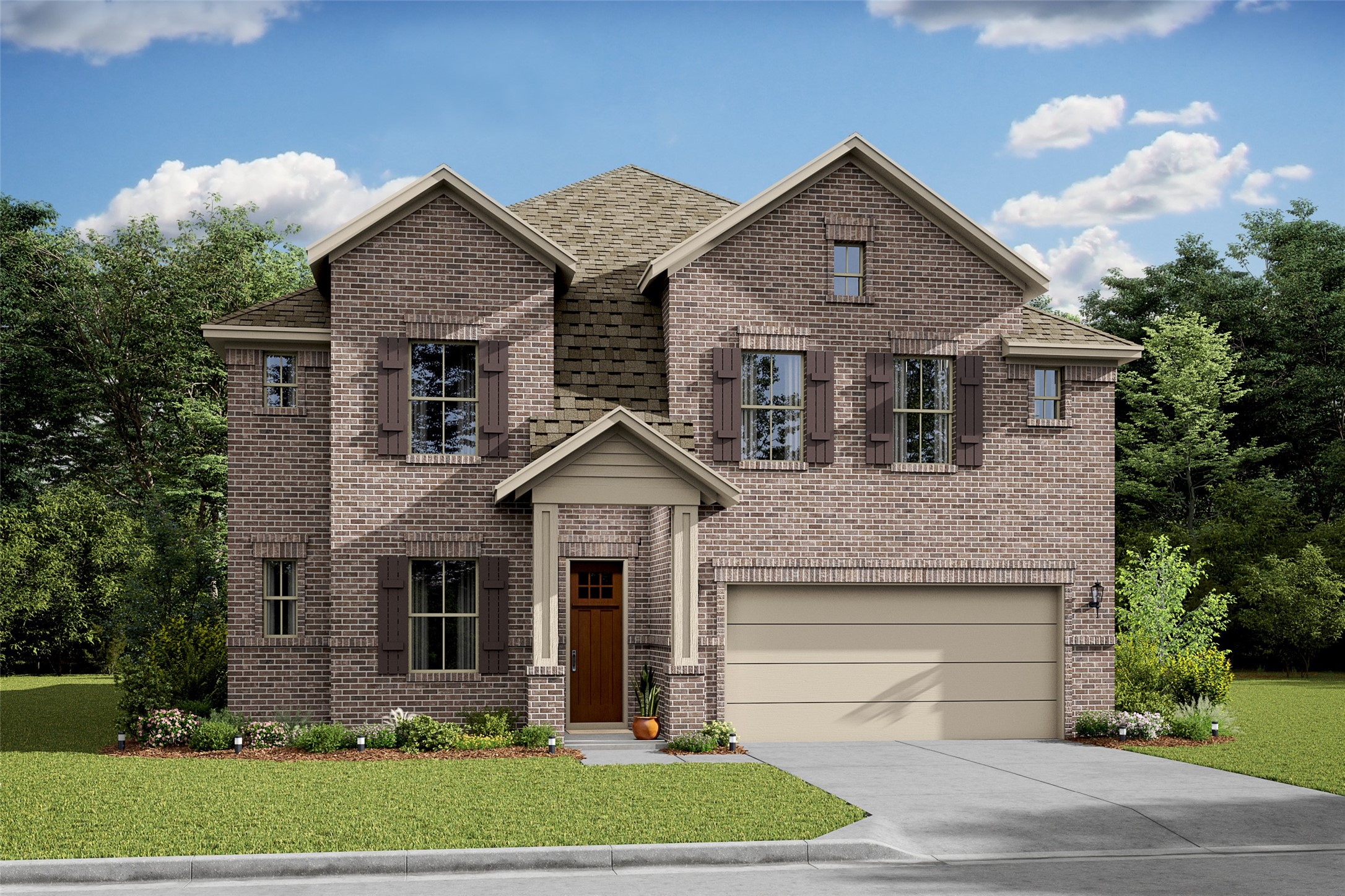Gorgeous Davenport design by K. Hovnanian Homes with elevation SA in beautiful Kingdom Heights. (*Artist rendering used for illustration purposes only.)