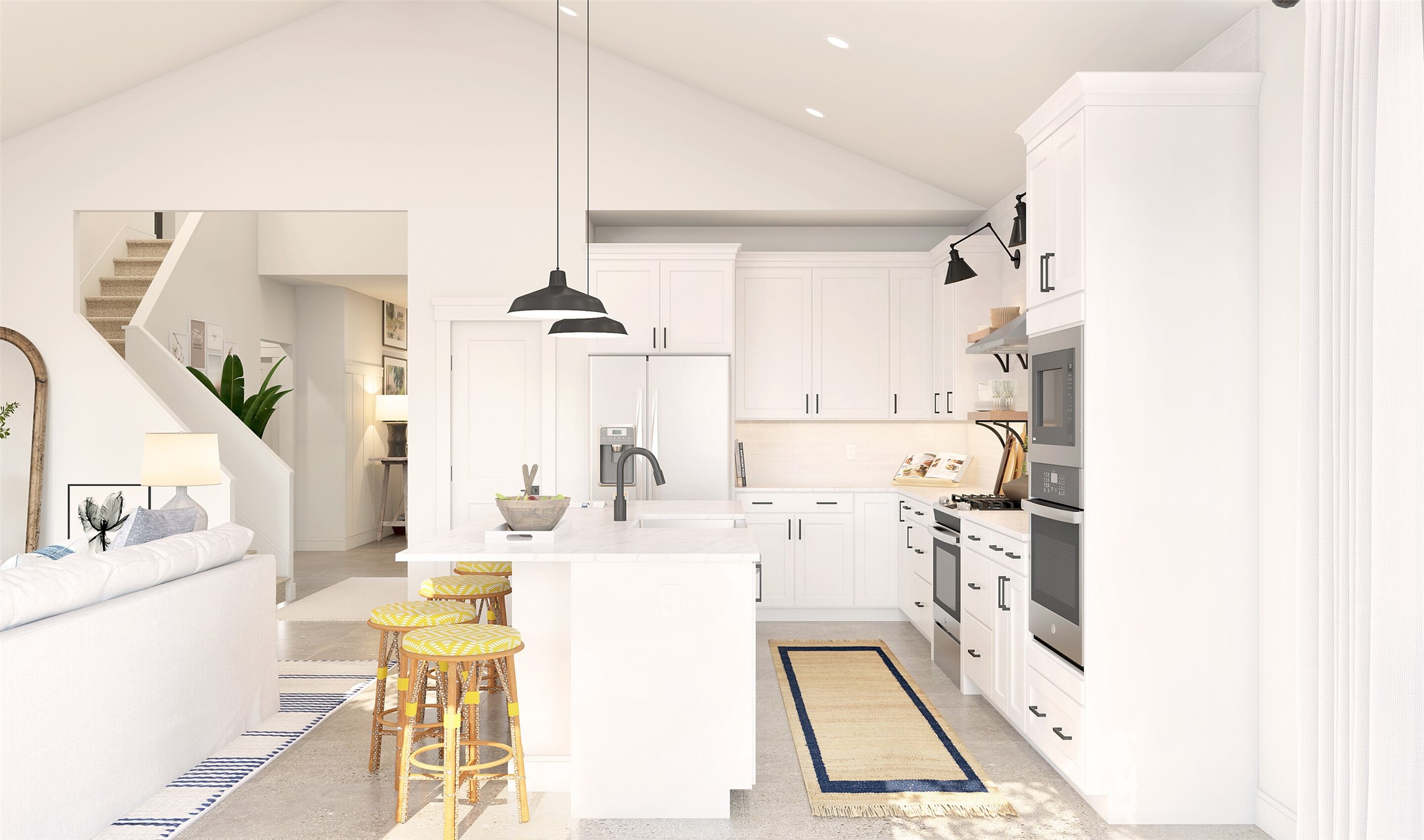 2819 Duchess Drive Rosenberg, TX 77471 - Photo 10 of 36 Gorgeous kitchen with white cabinets, quartz counters, and stainless appliances (*Artist rendering used for illustration purposes only.)