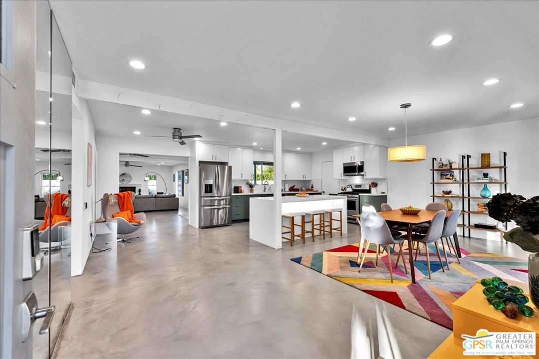2210 East Powell Road Palm Springs, CA 92262 - Photo 4 of 71 a view of a living room and dining room