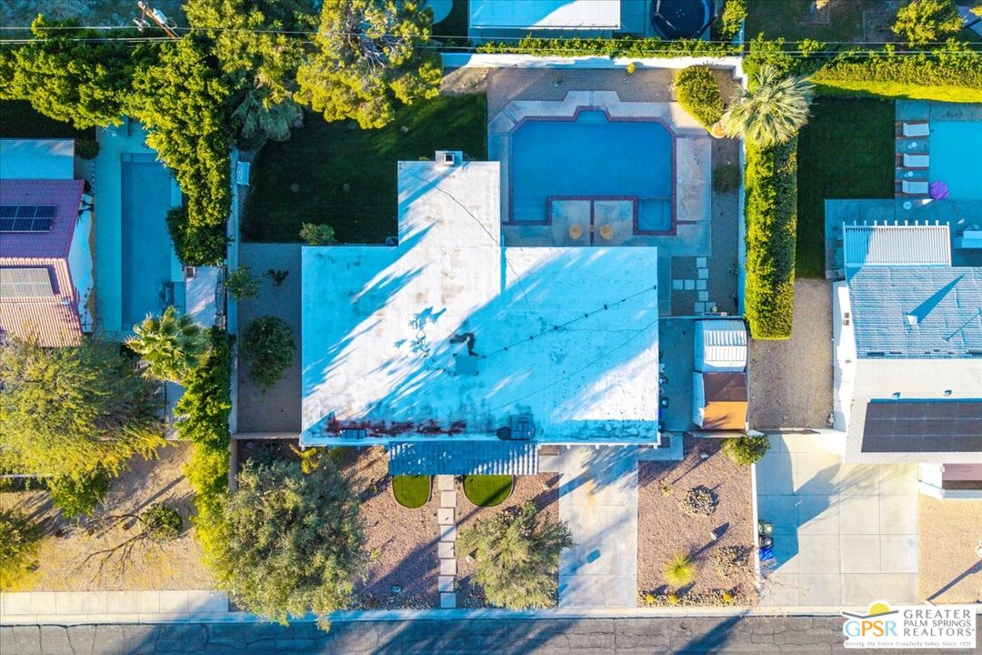 2210 East Powell Road Palm Springs, CA 92262 - Photo 70 of 71 a view of a house with a yard