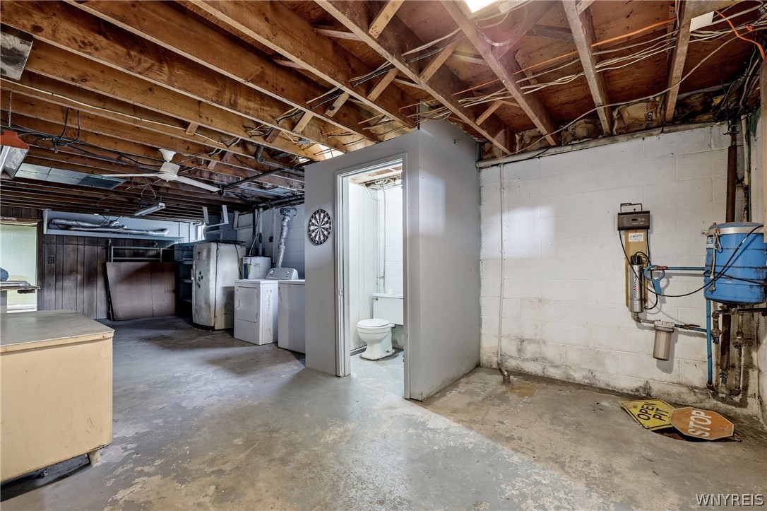 1040 Hughes Road Freedom, NY 14009 - Photo 29 of 29 Basement 1/2 bath and laundry