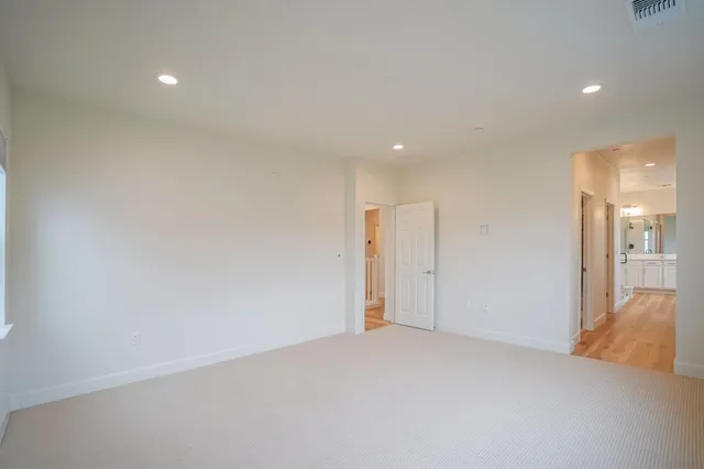 a view of an empty room