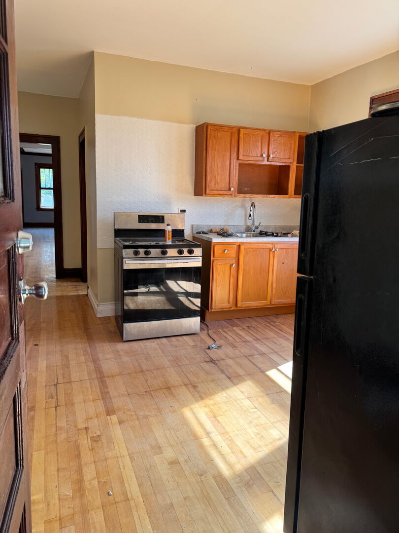 11944 South Perry Avenue Chicago, IL 60628 - Photo 4 of 8 a view of a kitchen with a sink and cabinets
