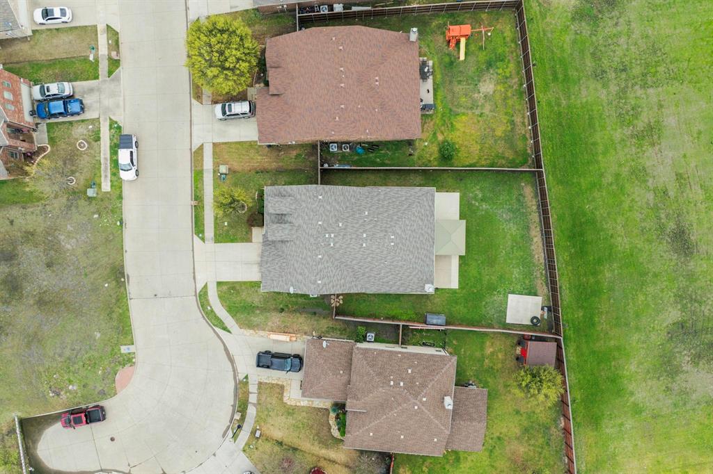 970 Austin Lane Lavon, TX 75166 - Photo 23 of 26 an aerial view of a house having yard
