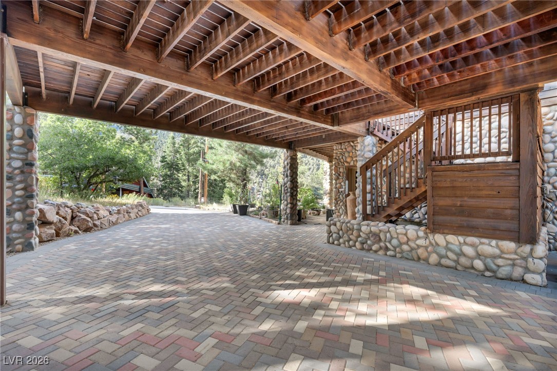 4137 Matterhorn Way Las Vegas, NV 89124 - Photo 13 of 75 View of patio with stairway