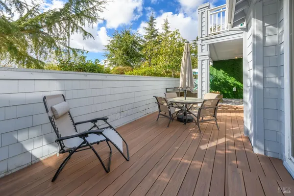 a house view with a seating space