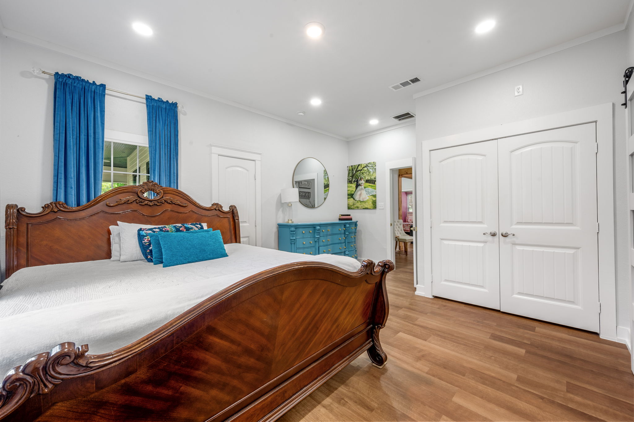 602 East 6th Street Cameron, TX 76520 - Photo 13 of 40 Room featuring wood-finish flooring, recessed lighting, and white trim