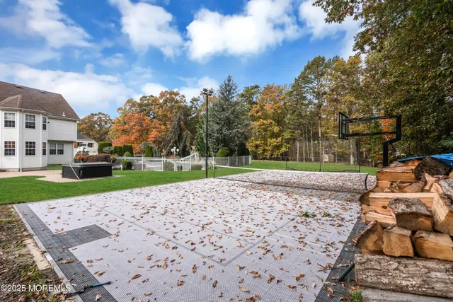 a view of a street with a houses