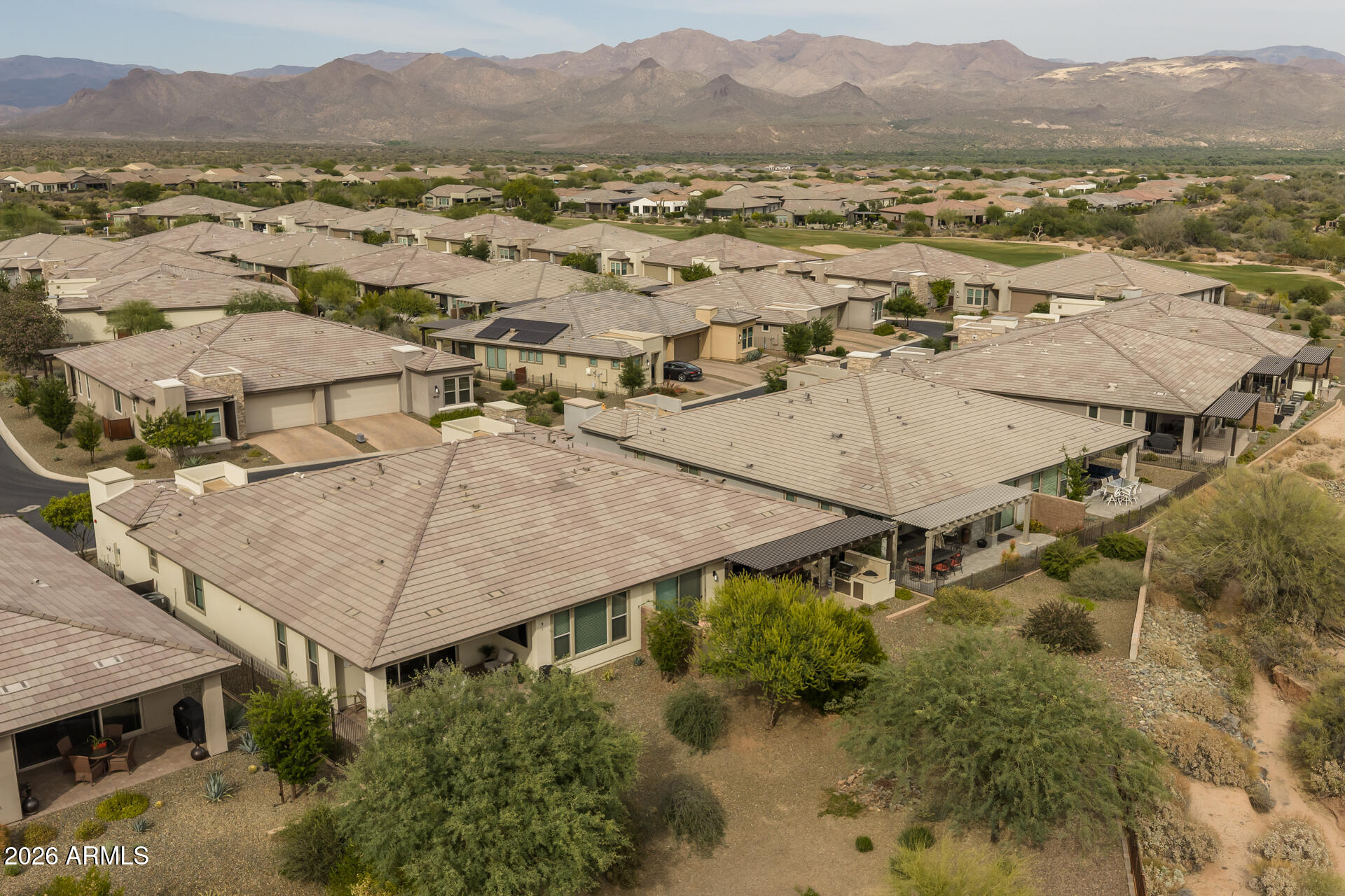 17443 East Cindercone Road Rio Verde, AZ 85263 - Photo 35 of 70 an aerial view of residential houses and outdoor space