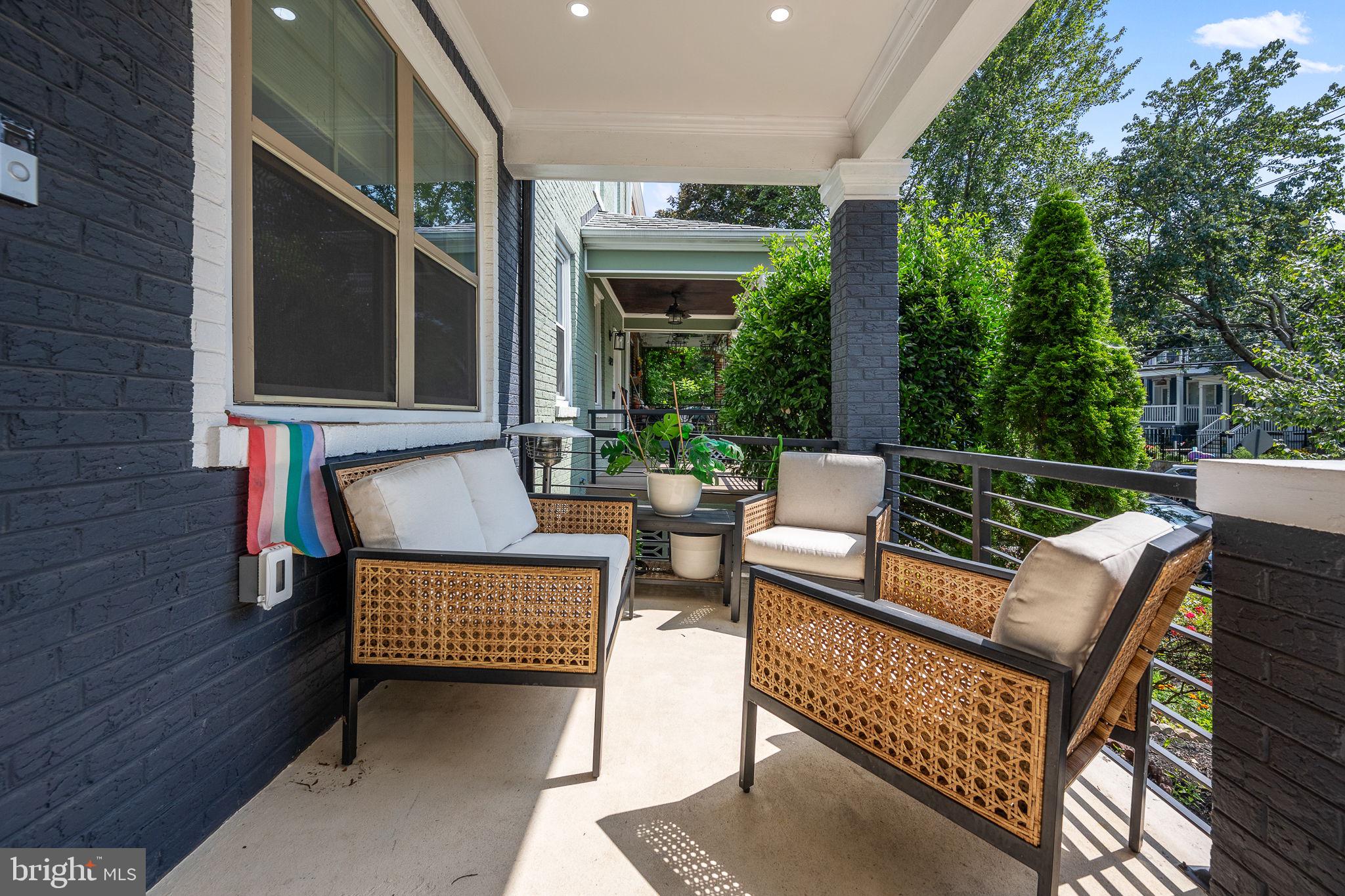 4625 4th Street Northwest Washington, DC 20011 - Photo 41 of 41 a view of a chair and tables in the balcony