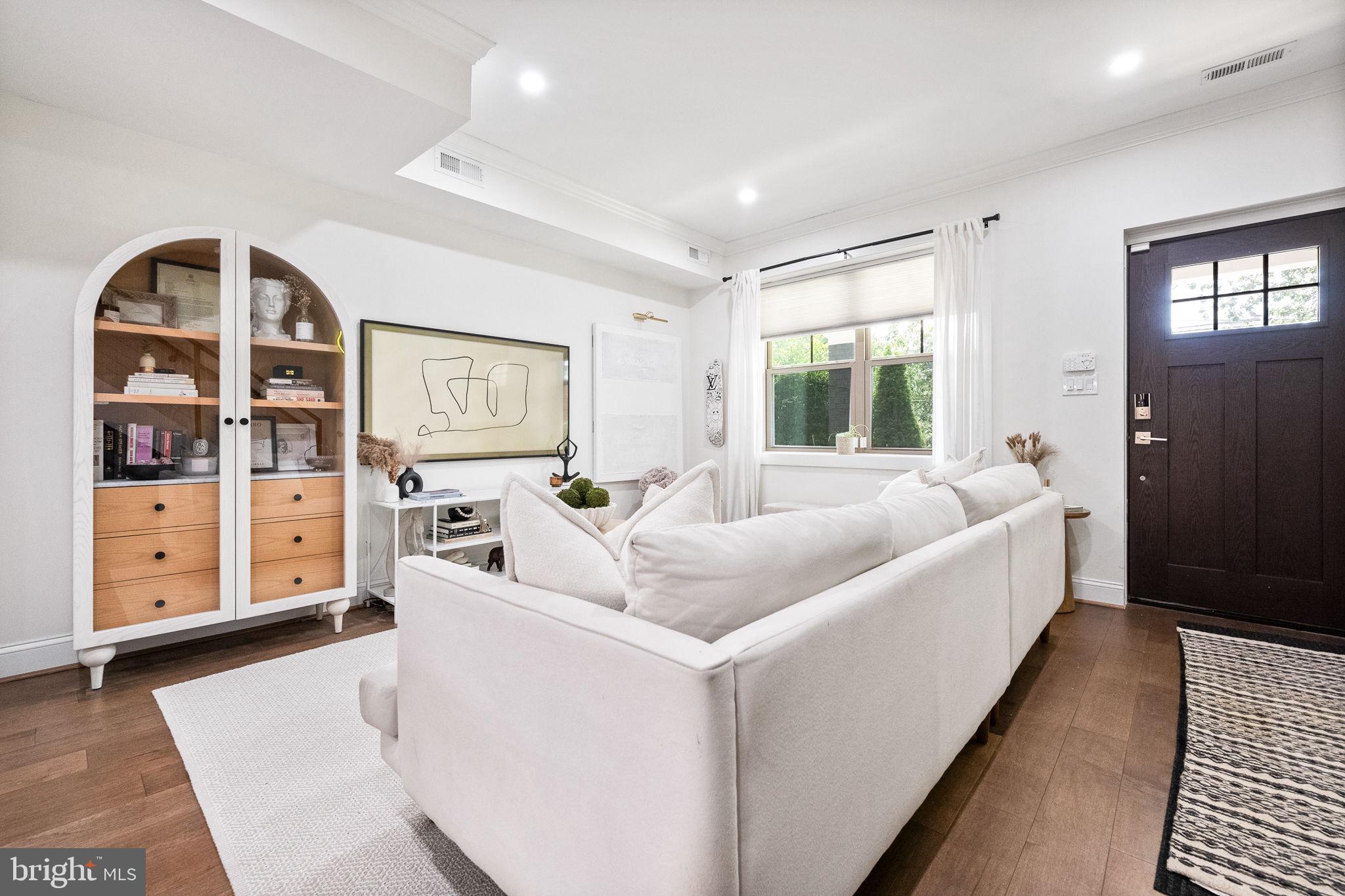 4625 4th Street Northwest Washington, DC 20011 - Photo 6 of 41 a living room with furniture and wooden floor