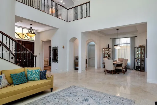 a view of livingroom with furniture and window