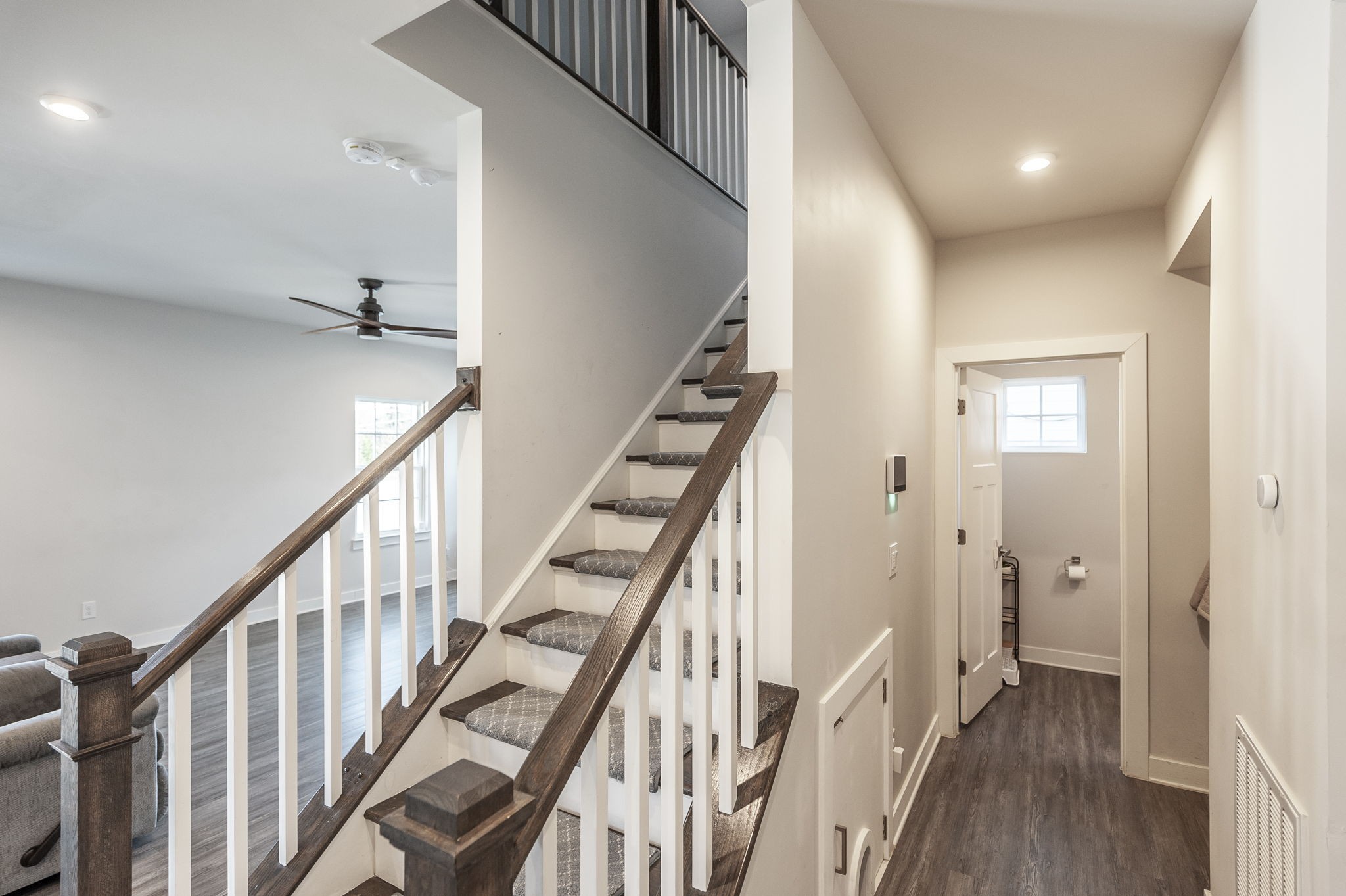 86 French Street Goodlettsville, TN 37072 - Photo 11 of 32 a view of staircase with wooden floor and white walls