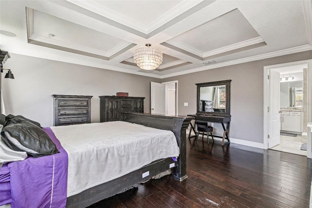 2541 Red Berry Way Ocoee, FL 34761 - Photo 22 of 49 a bedroom with a bed and a chandelier