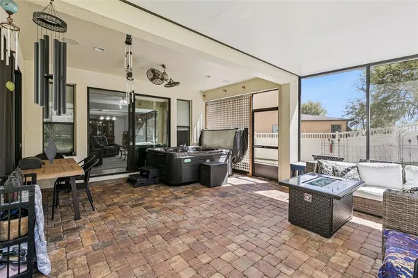 a house view with a garden space