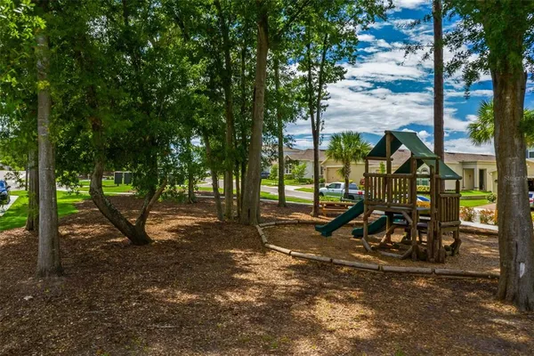 a view of park with trees