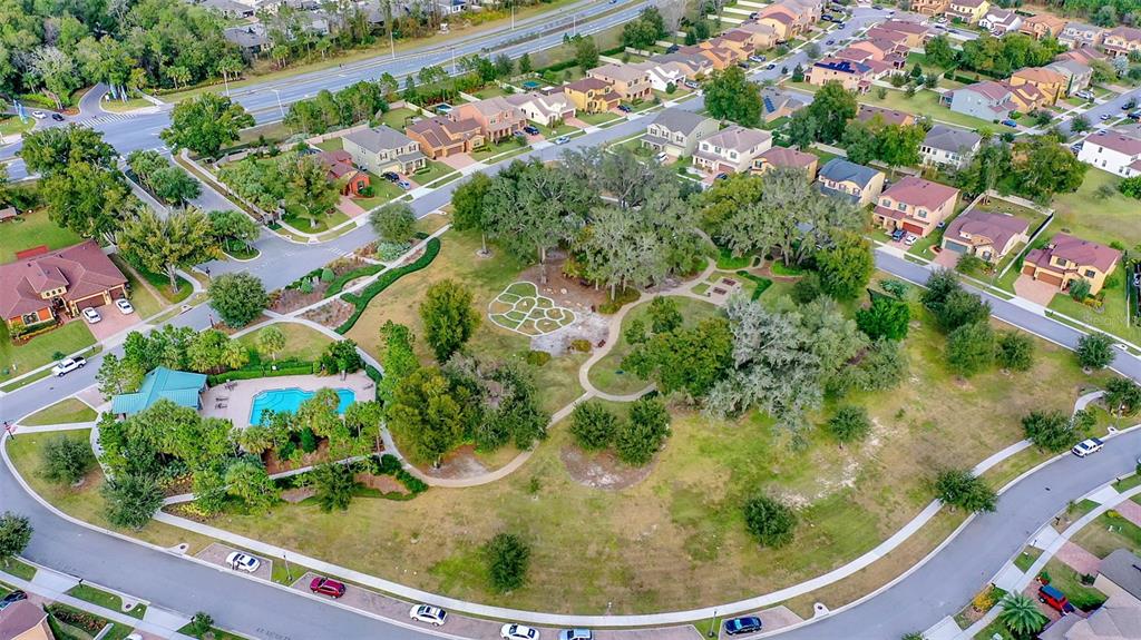 2541 Red Berry Way Ocoee, FL 34761 - Photo 42 of 49 a view of a garden with a fountain