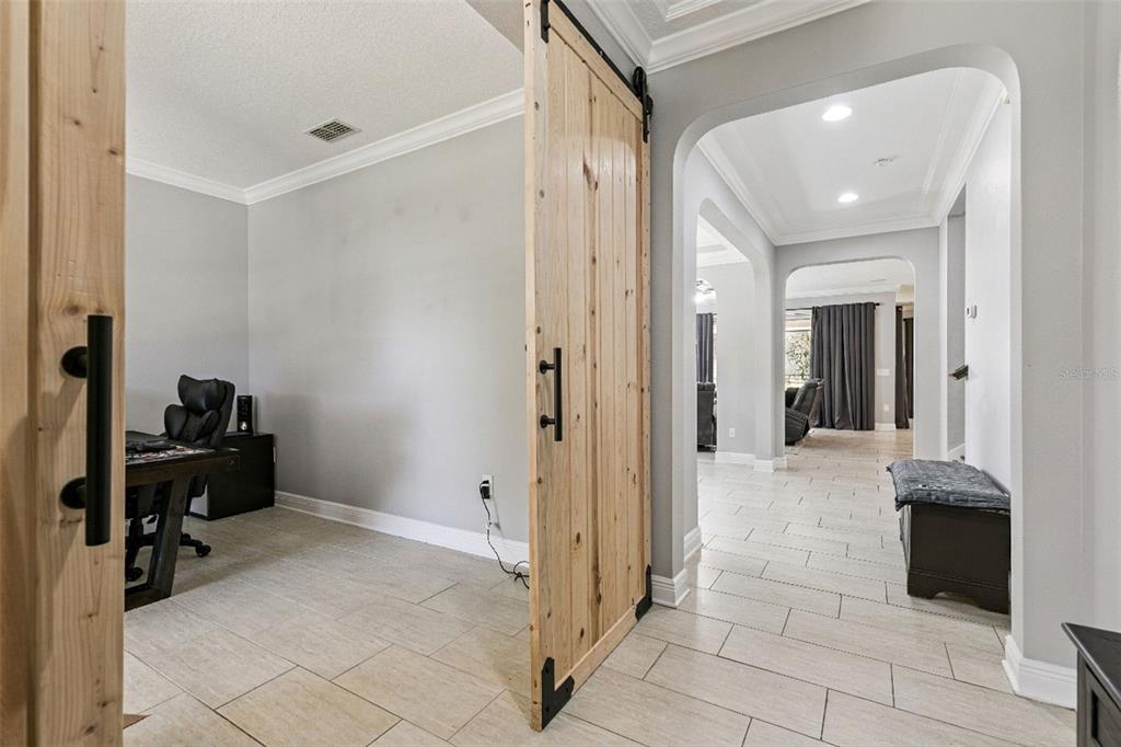 2541 Red Berry Way Ocoee, FL 34761 - Photo 6 of 49 a view of a livingroom with a projector and furniture