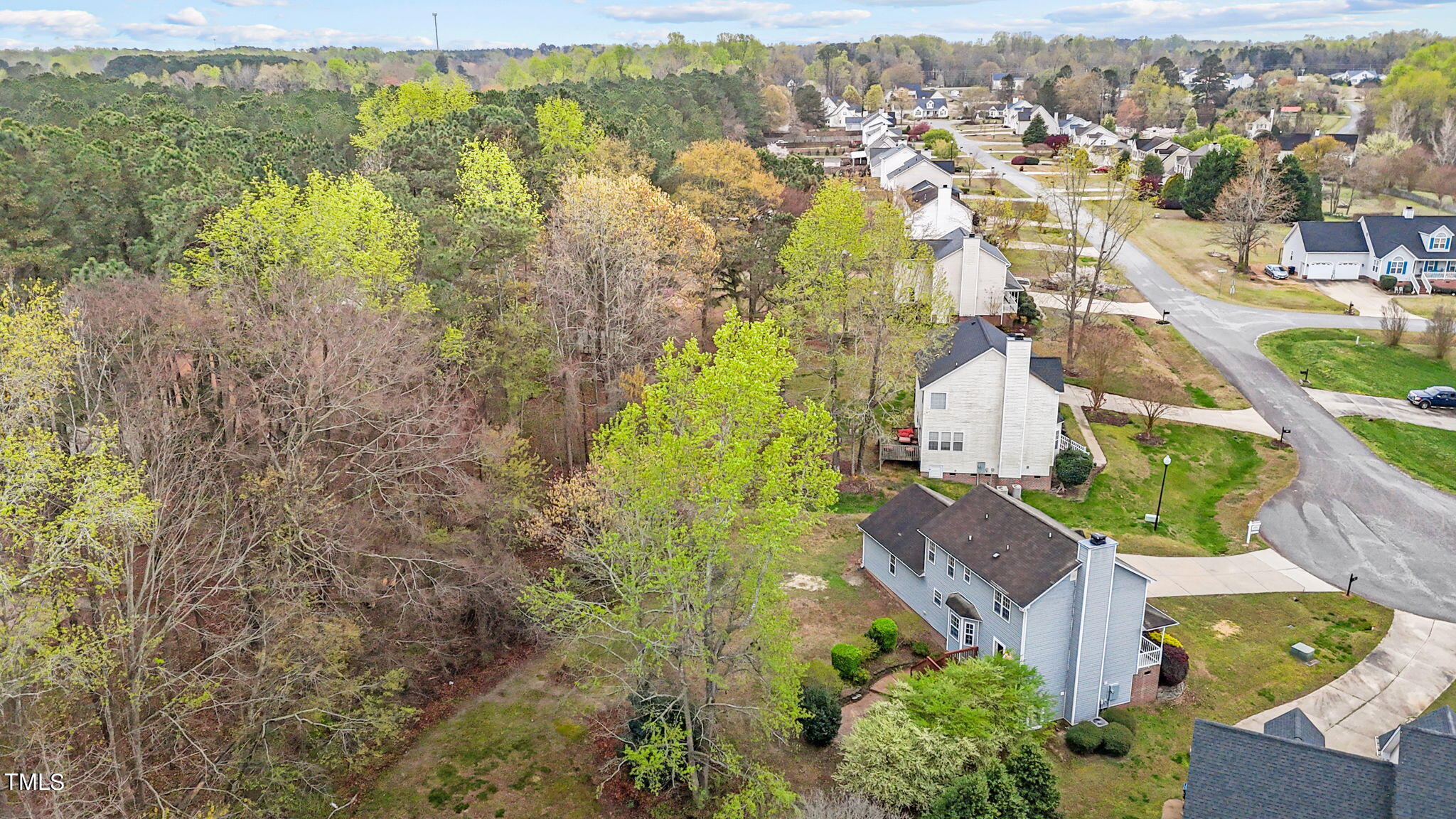 4805 Topstone Road Raleigh, NC 27603 - Photo 13 of 43 an aerial view of residential houses with outdoor space