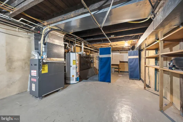 a view of storage and utility room