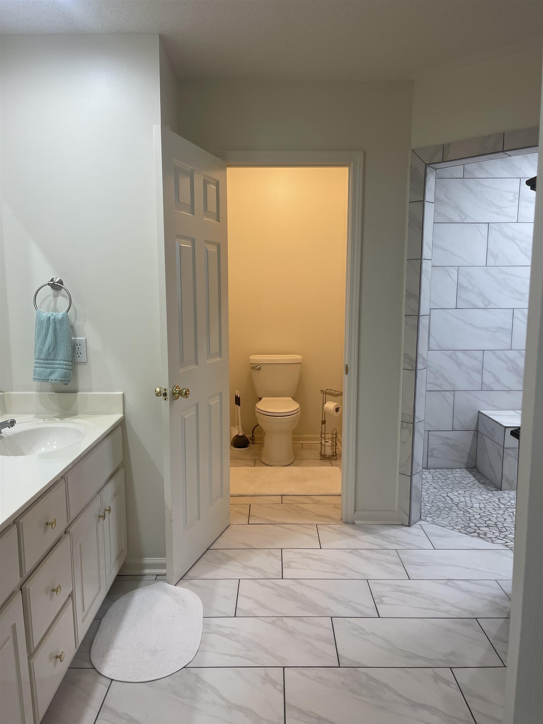 180 Vantage Pointe Counce, TN 38326 - Photo 10 of 30 a bathroom with a sink a toilet and shower