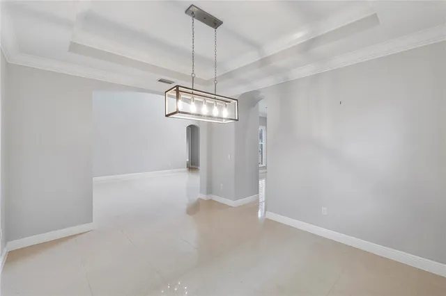 a view of a room with a fan