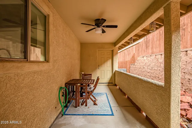 a view of outdoor space with seating area