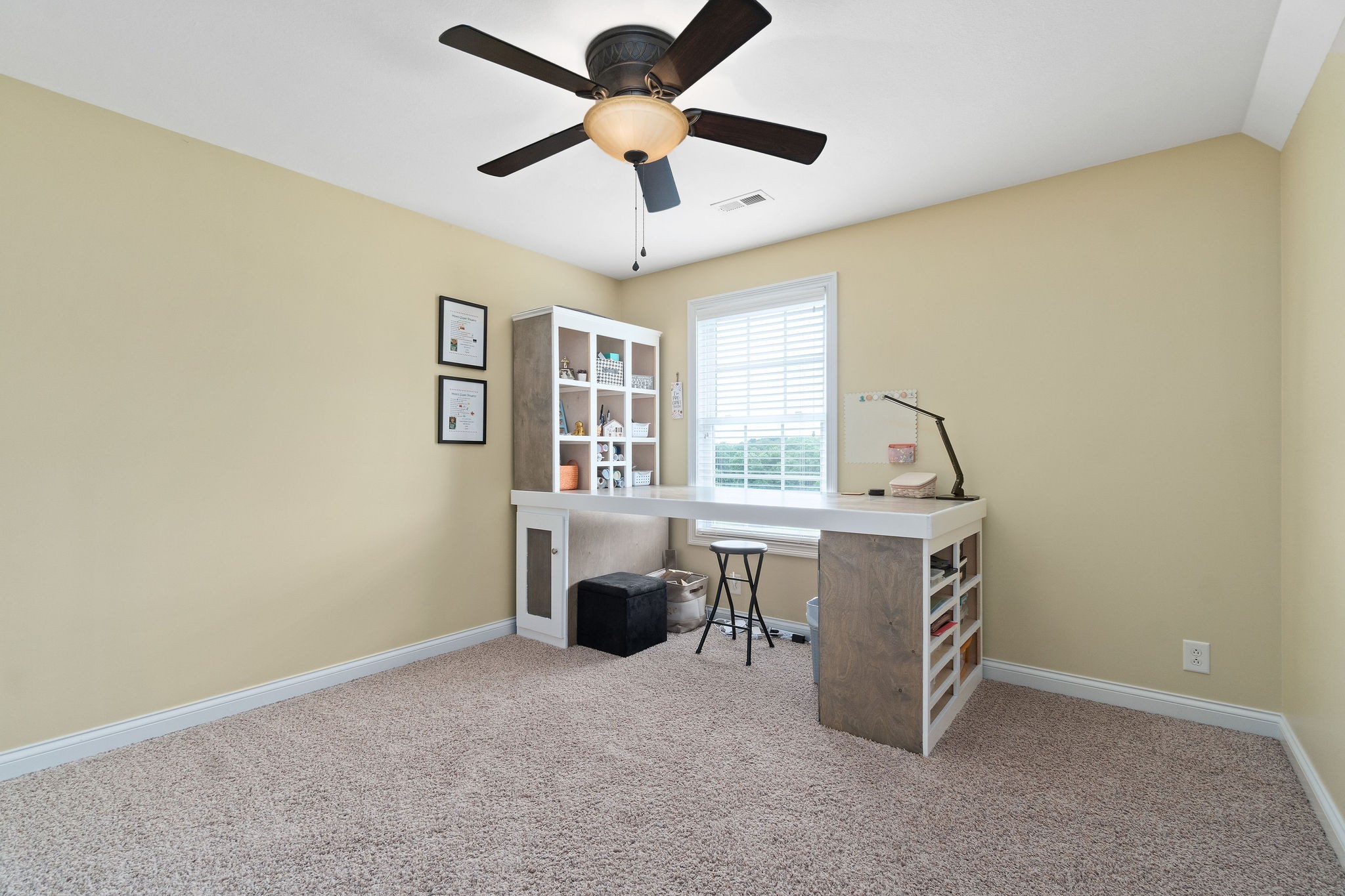 701 7 Mile Ferry Road Cunningham, TN 37052 - Photo 28 of 36 a view of workspace with window and ceiling fan