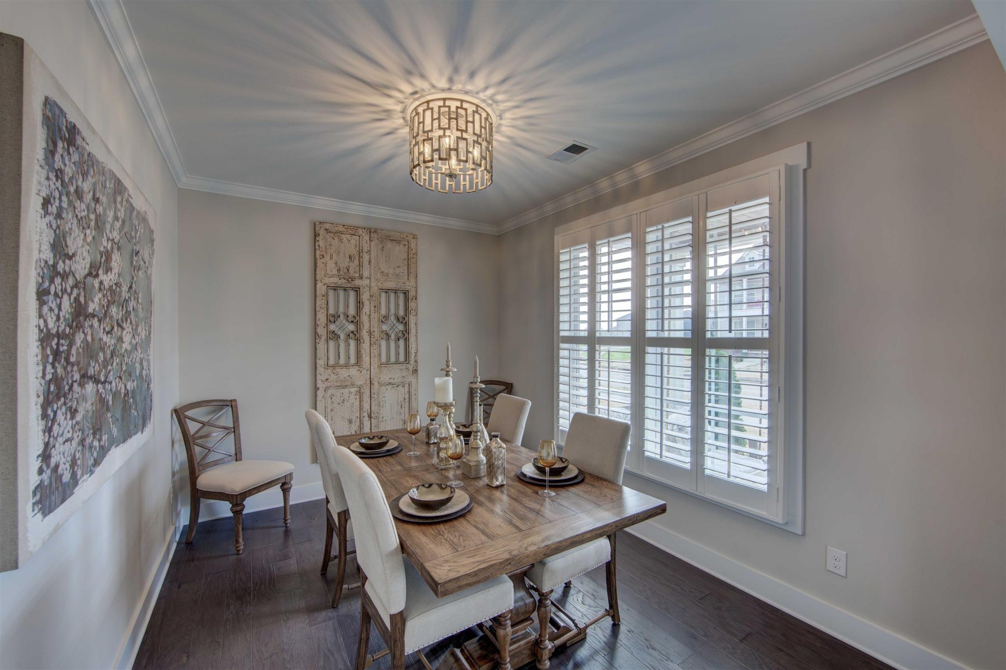 4343 Maxwell Road Antioch, TN 37013 - Photo 11 of 31 a view of a dining room with furniture a chandelier and wooden floor