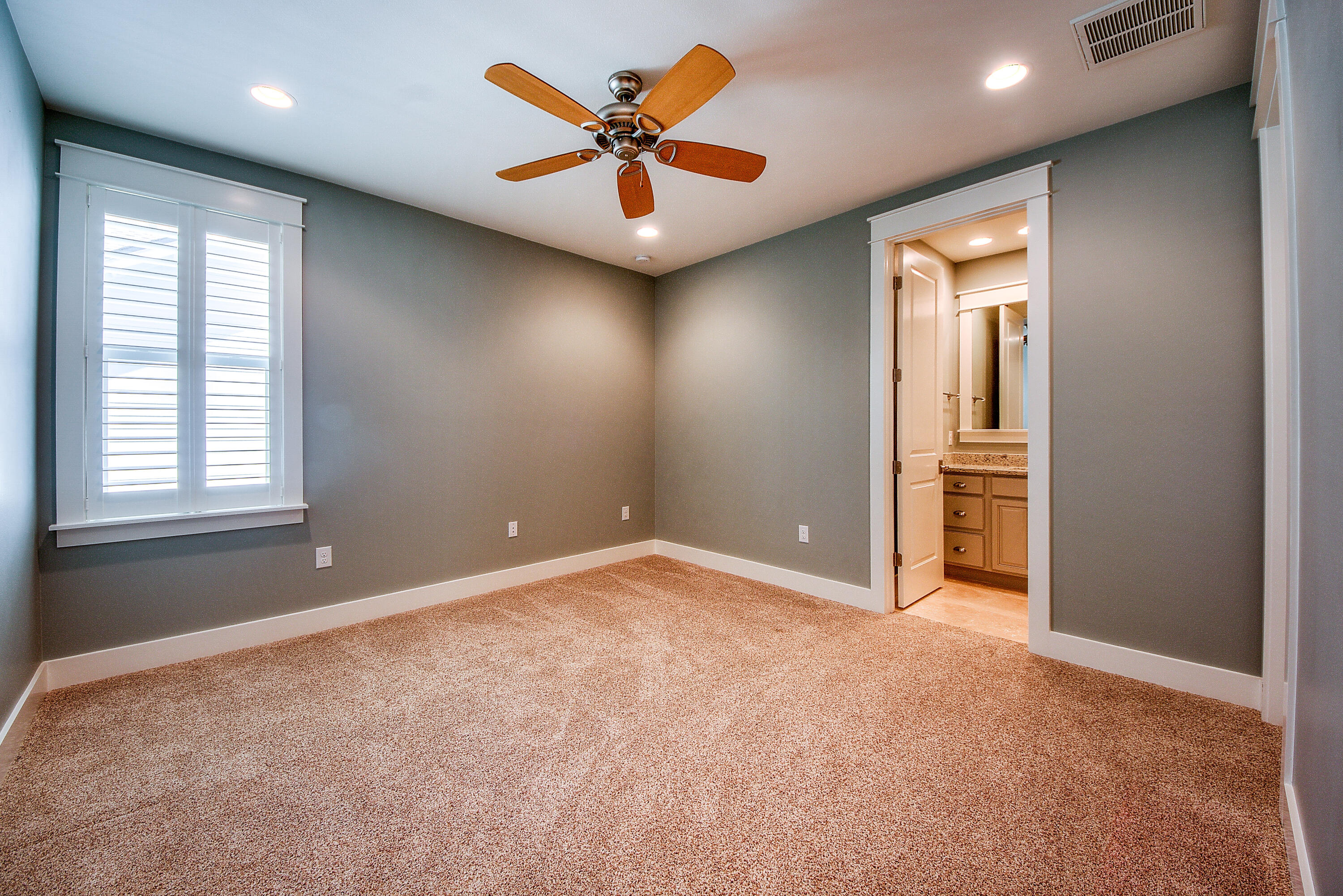 147 Jack Knife Drive Inlet Beach, FL 32461 - Photo 12 of 15 an empty room with windows and a ceiling fan