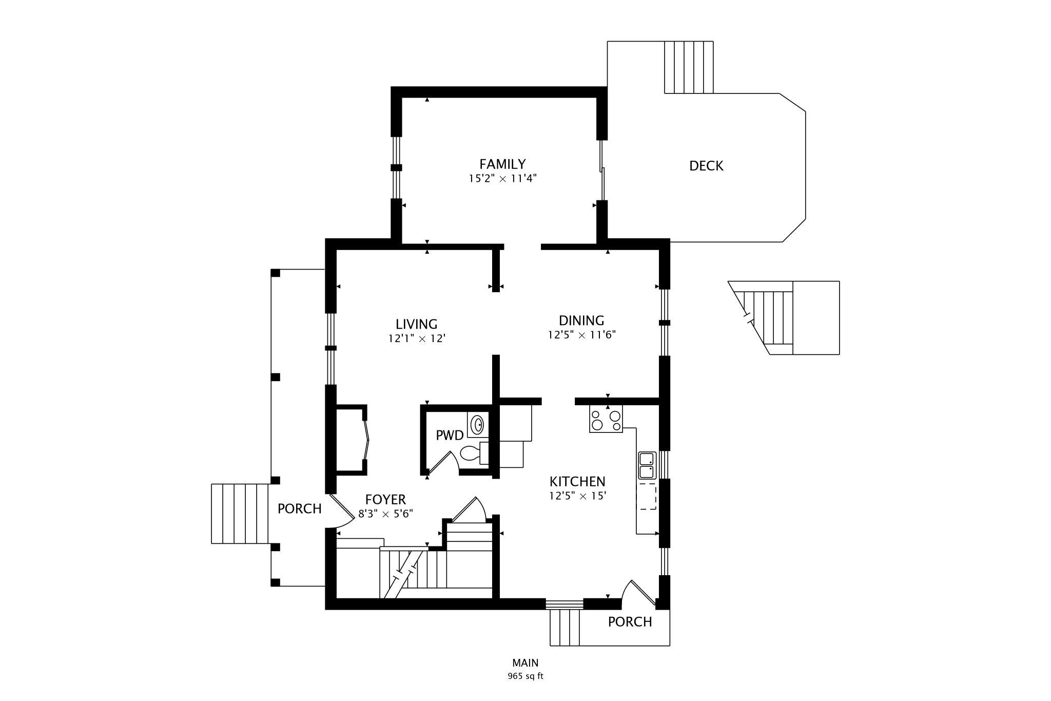 525 Stoakley Road Prince Frederick, MD 20678 - Photo 39 of 41 Main level floor plan.