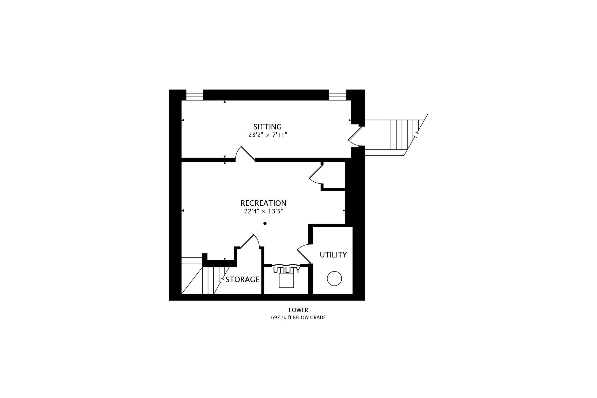 525 Stoakley Road Prince Frederick, MD 20678 - Photo 41 of 41 Basement floor plan.