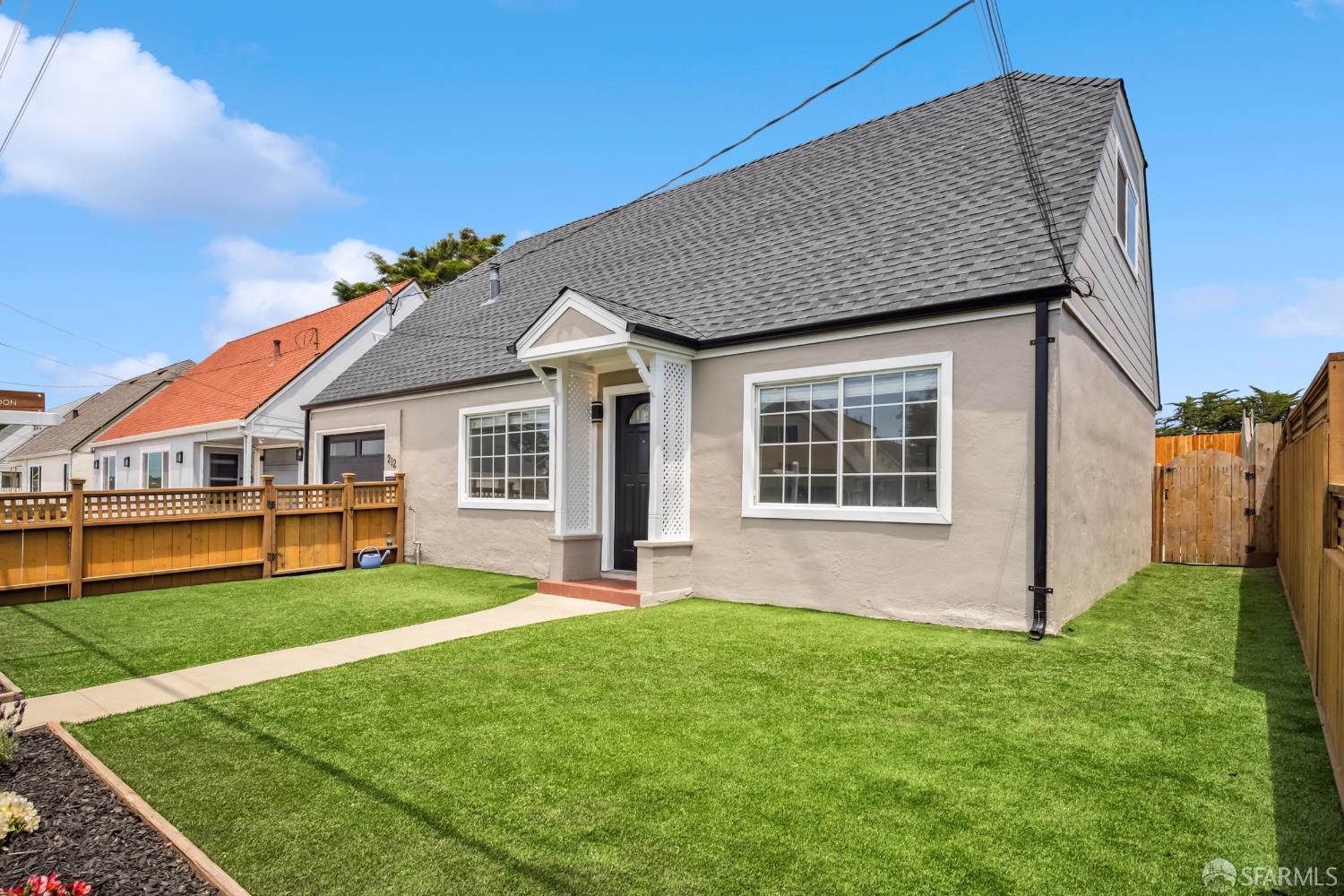 a front view of house with yard