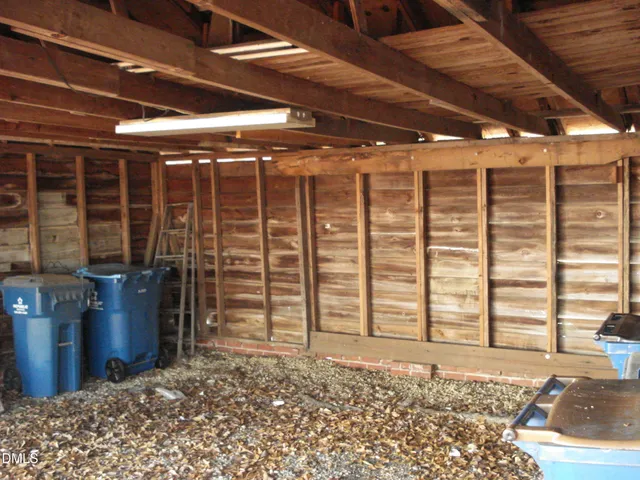 a view of an empty room with a balcony