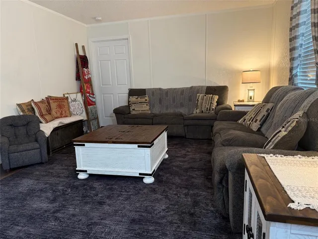 a living room with furniture and a couch