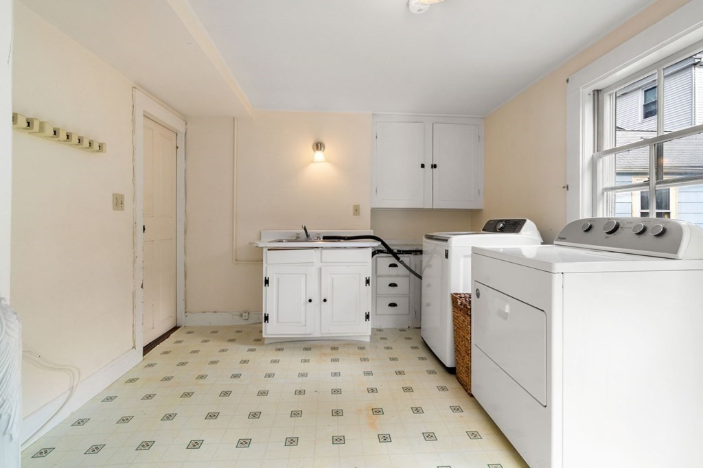12 Spring Street Newton, MA 02464 - Photo 25 of 42 a room with a stove top oven a sink and a window