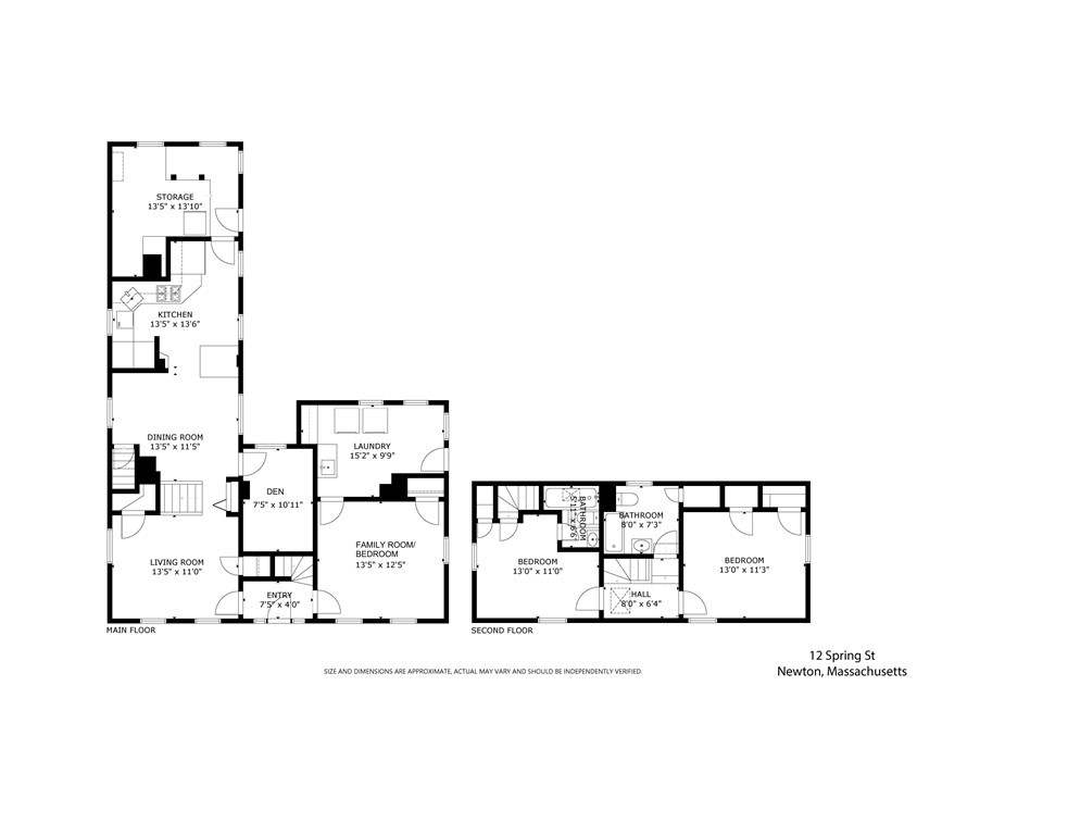 12 Spring Street Newton, MA 02464 - Photo 42 of 42 a black and white photo of a living room