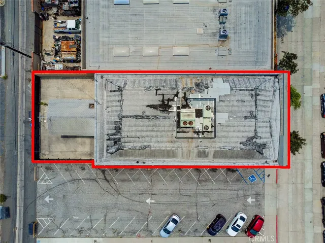 an aerial view of a city with lots of residential buildings