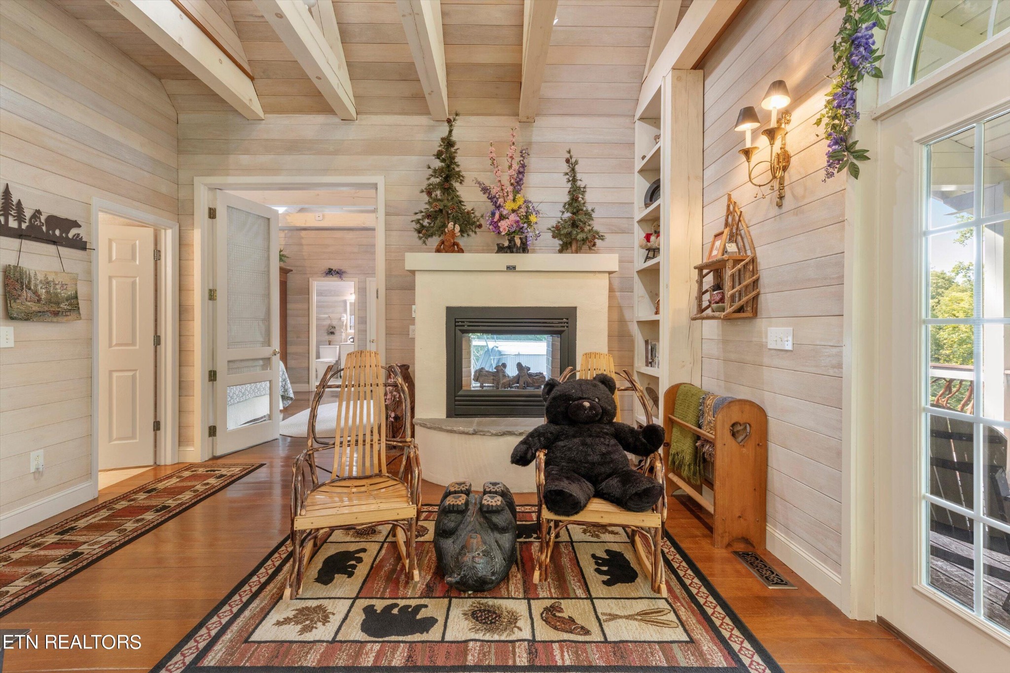 3638 Locust Ridge Road Sevierville, TN 37876 - Photo 22 of 50 a living room with furniture and a fireplace