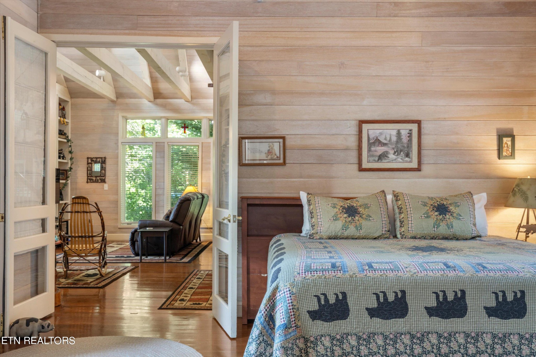 3638 Locust Ridge Road Sevierville, TN 37876 - Photo 26 of 50 a living room with furniture fireplace and a large window