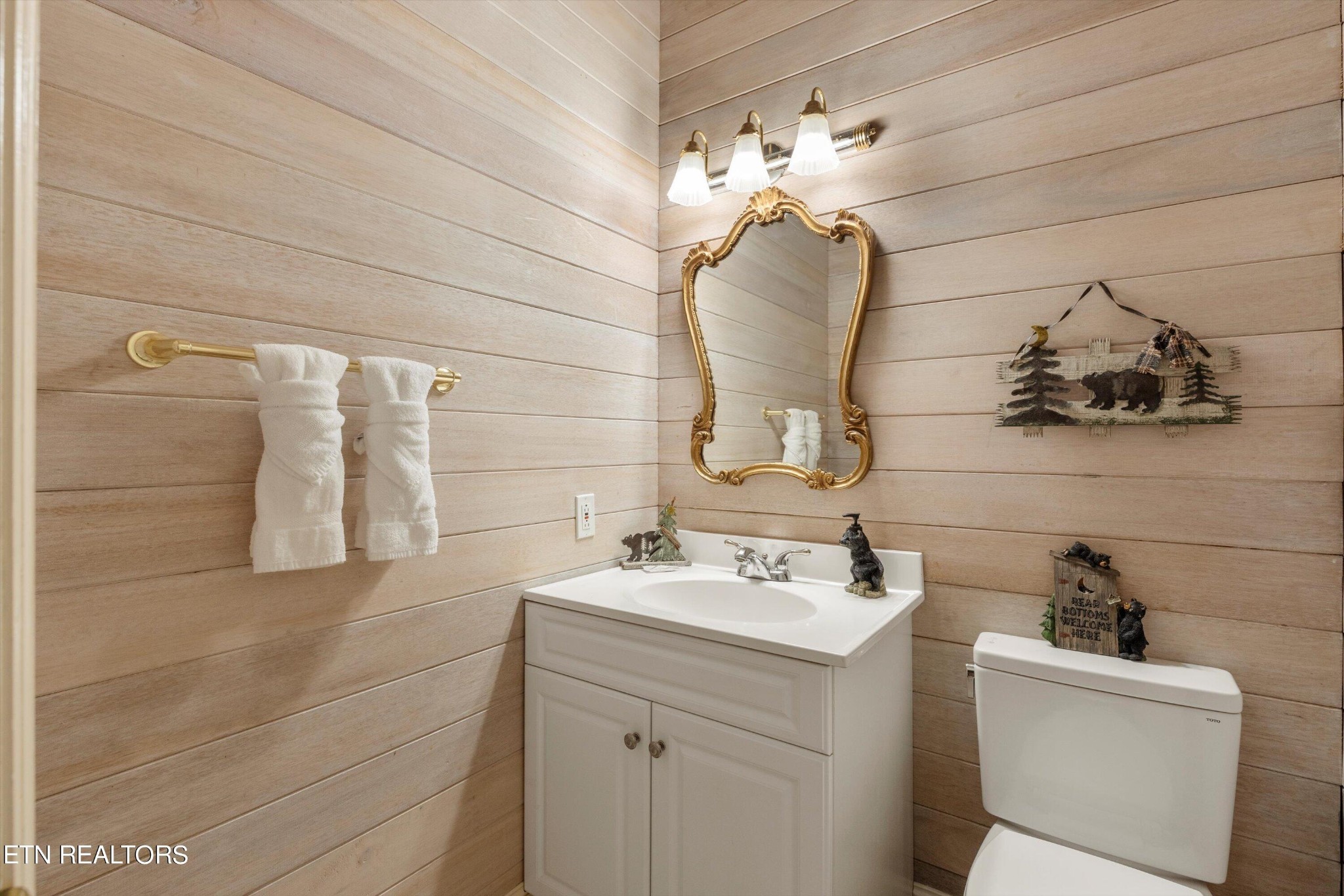 3638 Locust Ridge Road Sevierville, TN 37876 - Photo 33 of 50 a bathroom with a sink vanity and toilet