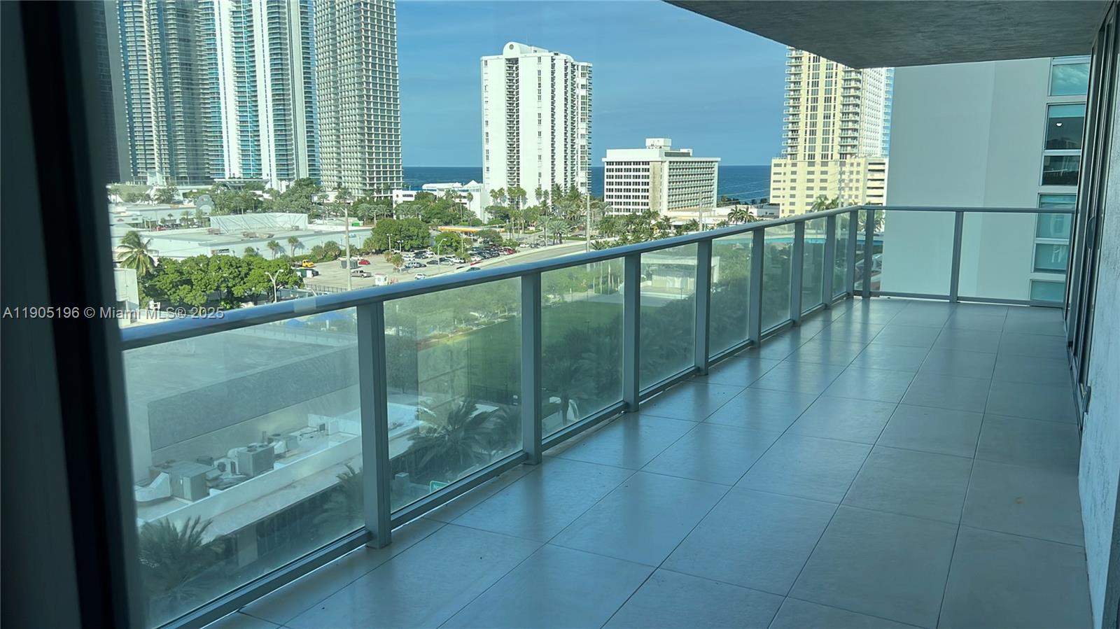 a view of outdoor space with balcony