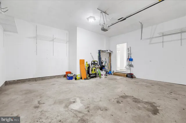 an empty room with an entryway