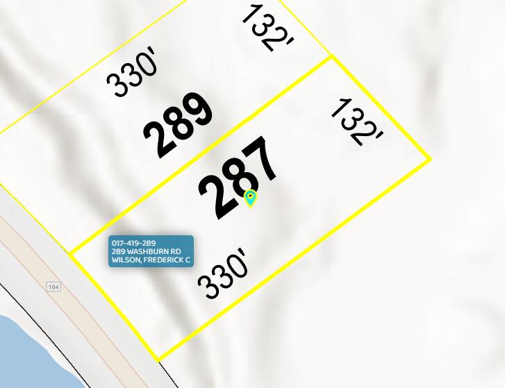 287 Washburn Road, Map