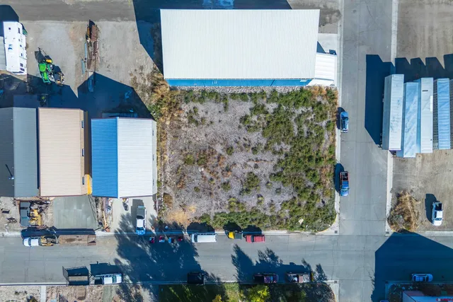 a buildings covered with tall trees