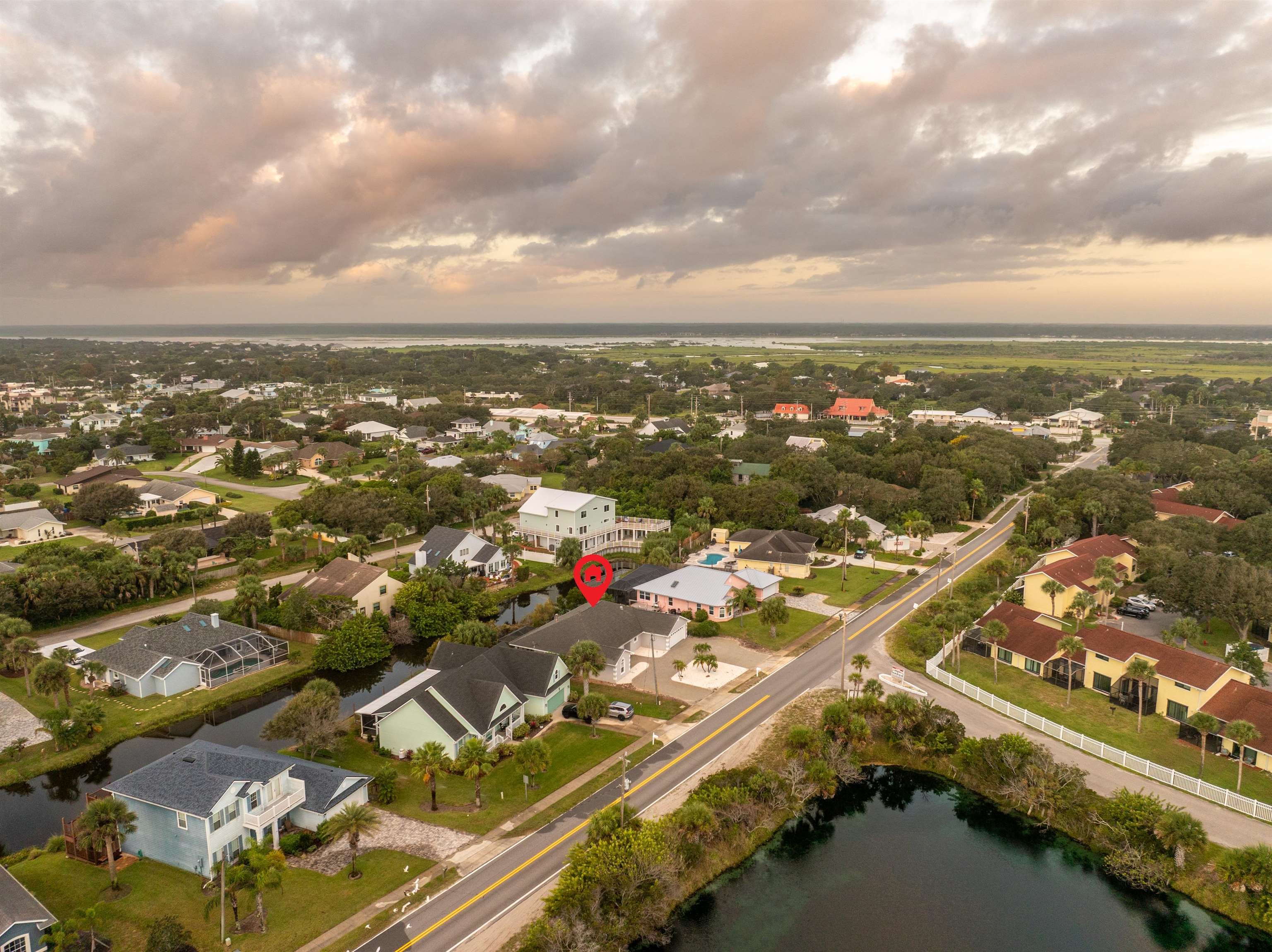 21 Ocean Trace Road St. Augustine, FL 32080 - Photo 7 of 48 an aerial view of residential building with parking